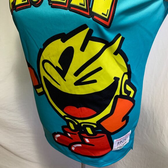 Headgear Classics Basketball Jersey Pac-Man 1980 Puck Man Blue Mens 2XL XXL - Picture 4 of 8